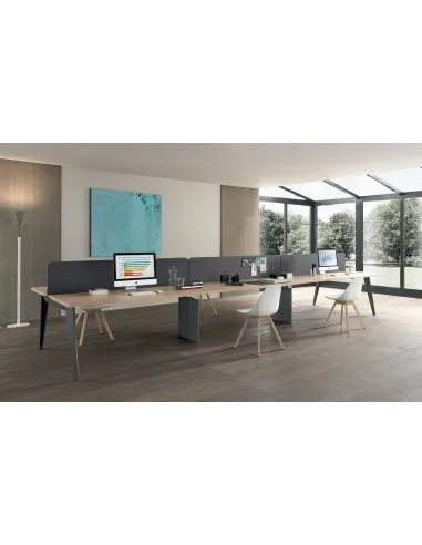 Bureau bench 6 personnes Pigreco – MARTEX.
