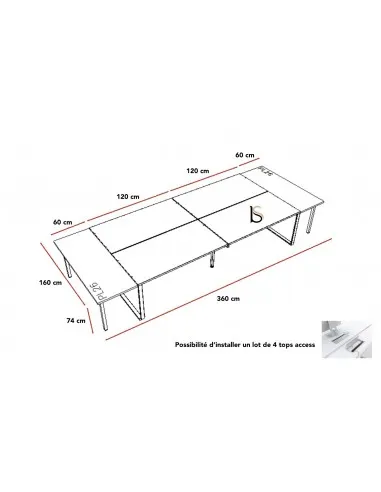 Table de réunion Ogi Q – MDD