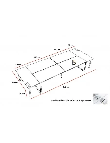 Table de réunion Ogi Q – MDD