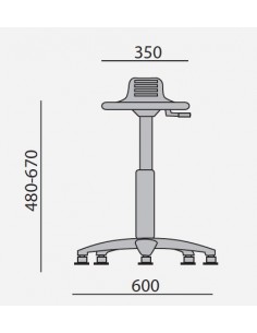 Tabouret assis-debout - SOKOA 2