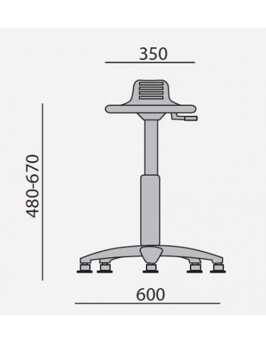 Tabouret assis-debout - SOKOA