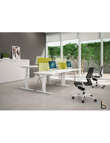 Bureau rectangulaire électrique réglable en hauteur – Quadrifoglio