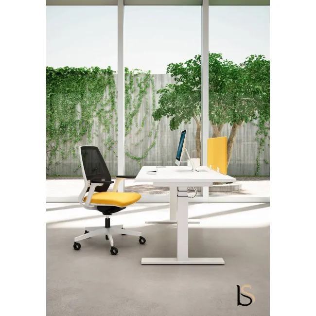 Bureau rectangulaire électrique réglable en hauteur – Quadrifoglio