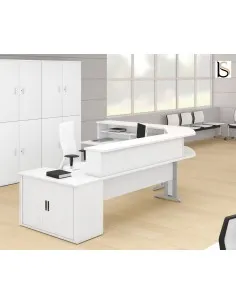 Bureau d’accueil SIGMA avec angle – Mobel Linea.