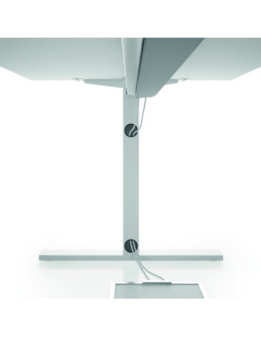 Bureau d’angle  Idea Tube avec caisson – Quadrifoglio.