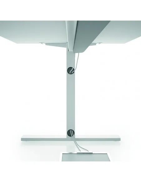 Bureau d’angle  Idea Tube avec caisson – Quadrifoglio.