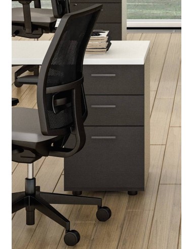 Bureau d’angle  Idea Tube avec caisson – Quadrifoglio.