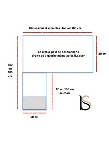 Bureau d’angle  Idea Tube avec caisson – Quadrifoglio.