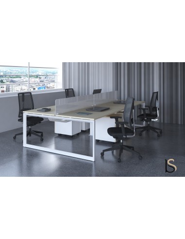 Bureau bench 4 personnes Star – Mobel Linea.