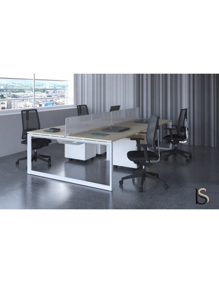 Bureau bench 4 personnes Star – Mobel Linea.