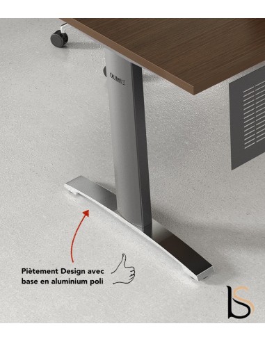 Bureau d’angle avec crédence de rangement - MDD