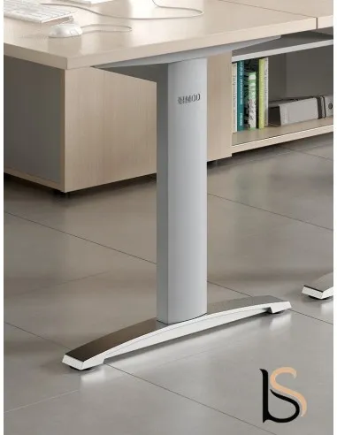 Bureau d’angle avec crédence de rangement - MDD