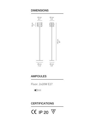 LAMPADAIRE DESIGN ESCAPE