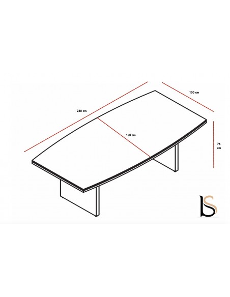 Table de réunion tonneau Status - MDD