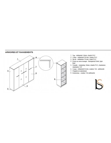 Crédence basse de rangement Status – MDD.