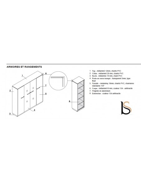 Crédence basse de rangement Status – MDD.