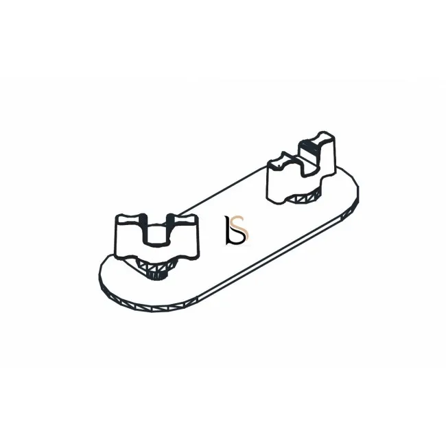 Kit de 2 platines de liaison pour table abattante polyvalente PSB - MDD