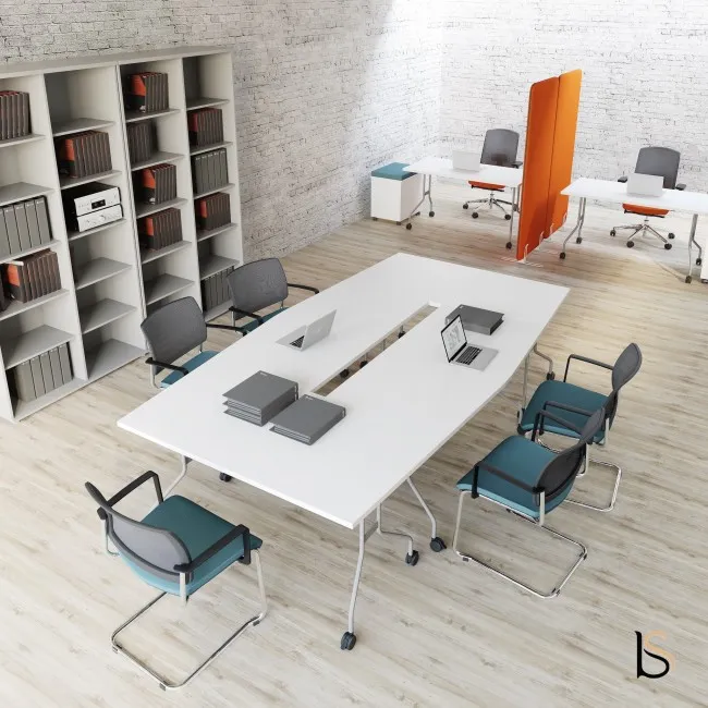 Table abattante polyvalente avec plateau arqué - MDD
