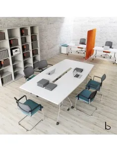 Table abattante polyvalente avec plateau arqué - MDD