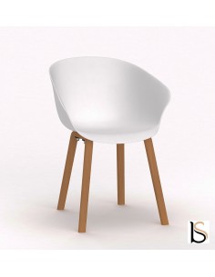 Lot de 4 chaises visiteurs Hop – Mobel Linea. 2