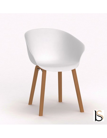 Lot de 4 chaises visiteurs Hop – Mobel Linea.