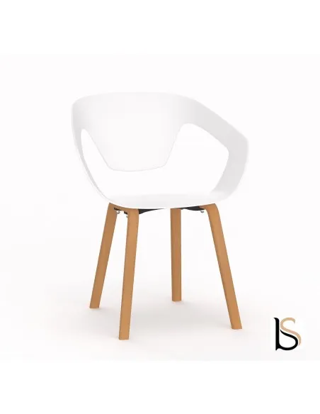 Lot de 4 chaises de collectivité Liner – Mobel Linea.
