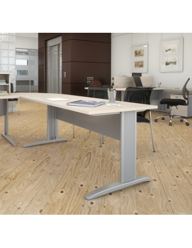 Bureau individuel Tono, pieds métal – Mobel Linea