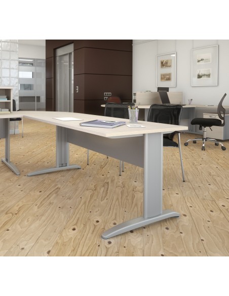 Bureau individuel Tono, pieds métal – Mobel Linea