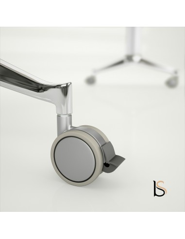 Table de réunion NET, plateau abattant forme rectangulaire – Mobel Linea