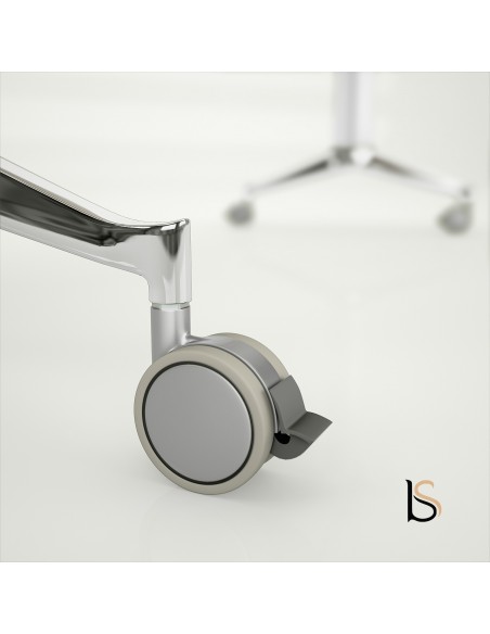 Table de réunion NET, plateau abattant forme rectangulaire – Mobel Linea