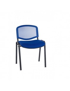 Chaise visiteurs 4 pieds Lena avec dossier en résille - SITEK 2