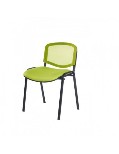 Chaise visiteurs 4 pieds Lena avec dossier en résille - SITEK