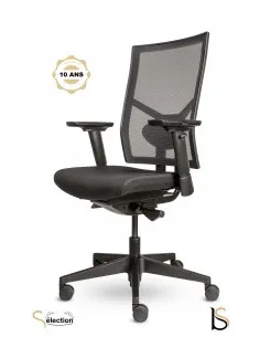 Fauteuil de bureau haut de gamme avec dossier résille.