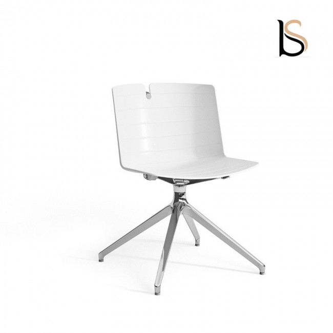 Chaise design Mork avec pied pyramidal – Mobel Linea.