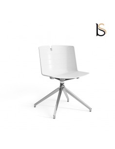 Chaise design Mork avec pied pyramidal – Mobel Linea.