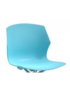 Siège giratoire Frill avec piétement étoile chromé. 2