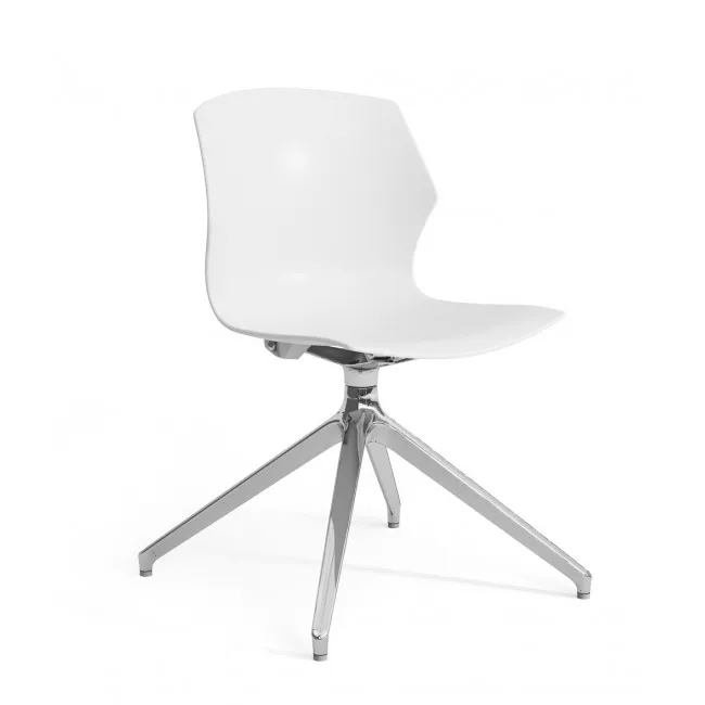 Chaise de réunion Frill avec pied pyramidal – Mobel Linea.