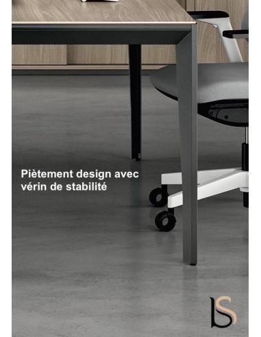 Bureau bench 2 personnes avec retour X5 – Officity.