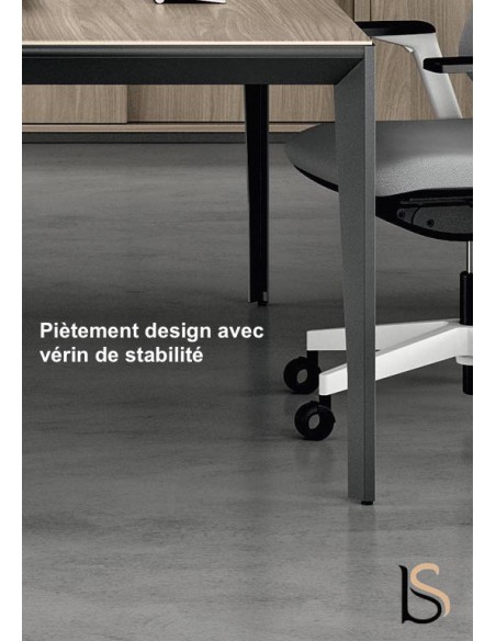 Bureau bench 2 personnes avec retour X5 – Officity.