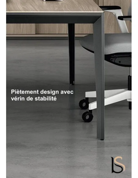 Bureau bench 2 personnes avec retour X5 – Officity.