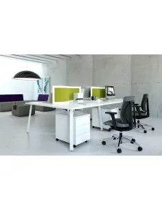 Bureau Bench 4 personnes Ogi A – MDD.