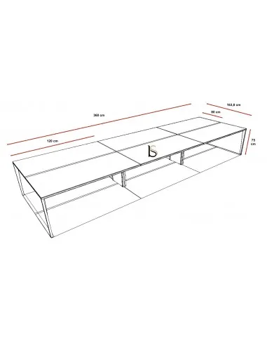Grande table de réunion X5 – Officity