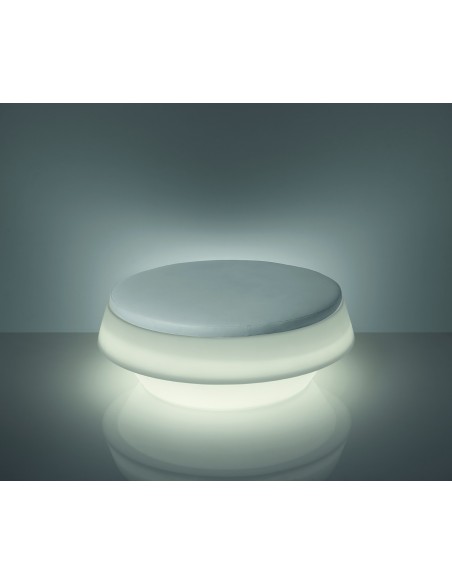 Pouf lumineux blanc Gio – Slide