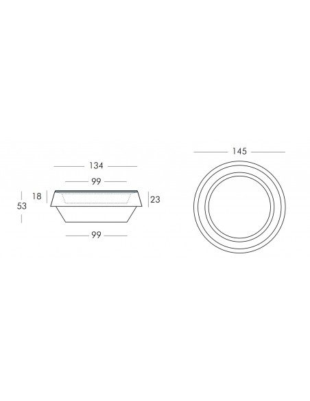 Pouf lumineux blanc Gio – Slide