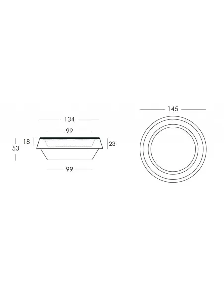 Pouf lumineux blanc Gio – Slide