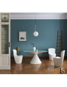 Grande table ronde laquée ED - Slide