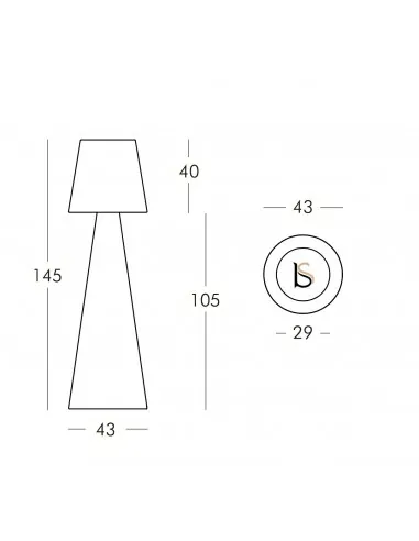 Lampadaire design Pivot – Slide