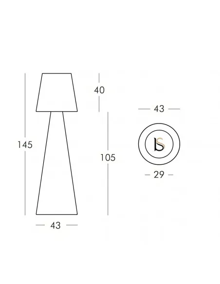 Lampadaire design Pivot – Slide