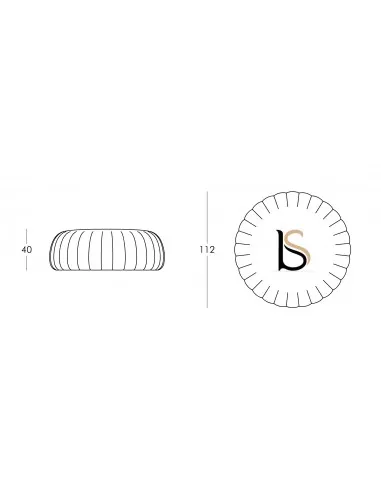 Grand pouf design Gelée – Slide