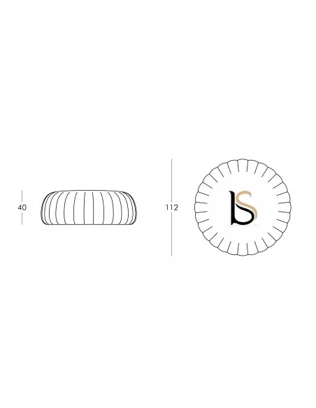 Grand pouf design Gelée – Slide